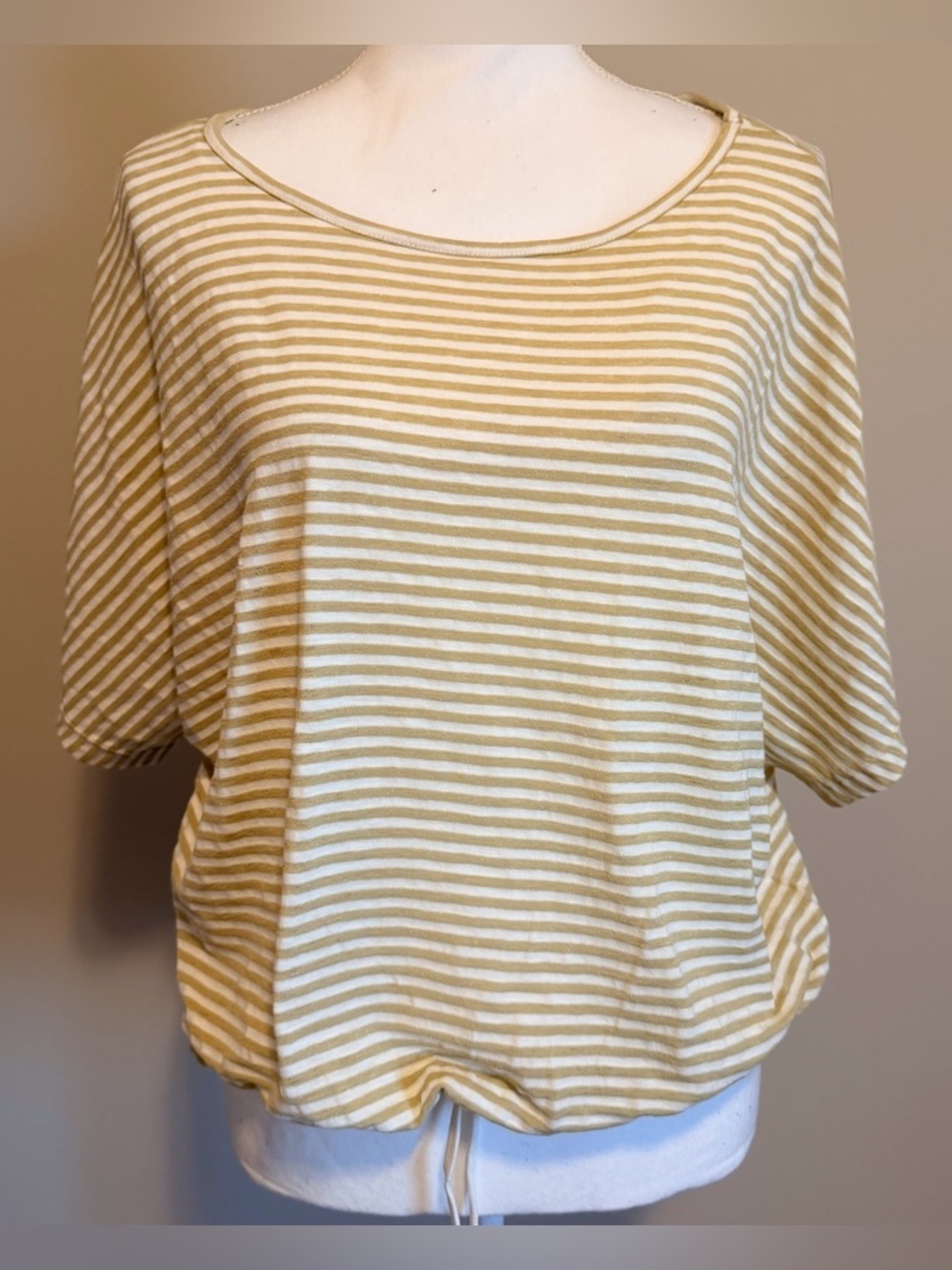 Max Studio London oversized striped women's top size Small NWT - Picture 2 of 9